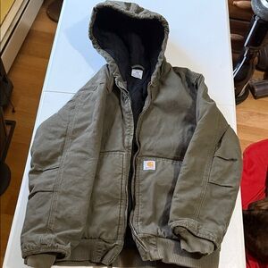 Carhartt Sage Green Hooded Jacket